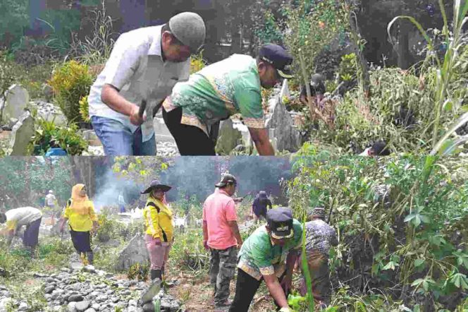 
					Jelang Ramadan, Lurah Kayu Jati Pimpin Bersih TPU
