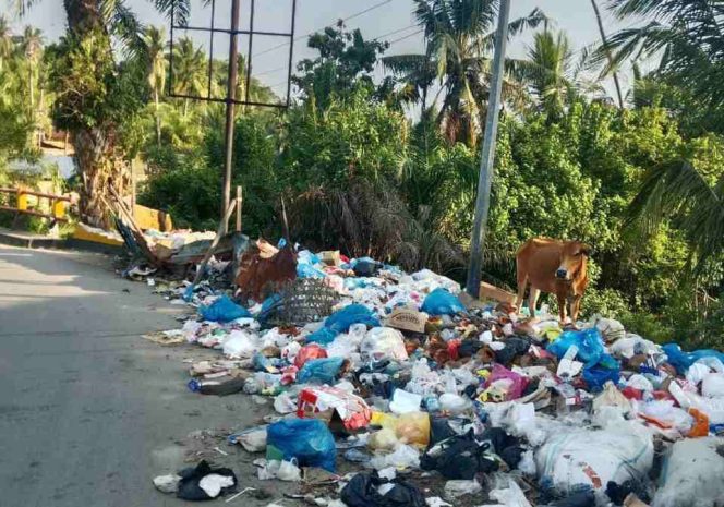 
					Sampah Menggunung di Depan Hotel Kurnia Natal, Bau Menyengat Ganggu Warga dan Pengguna Jalan