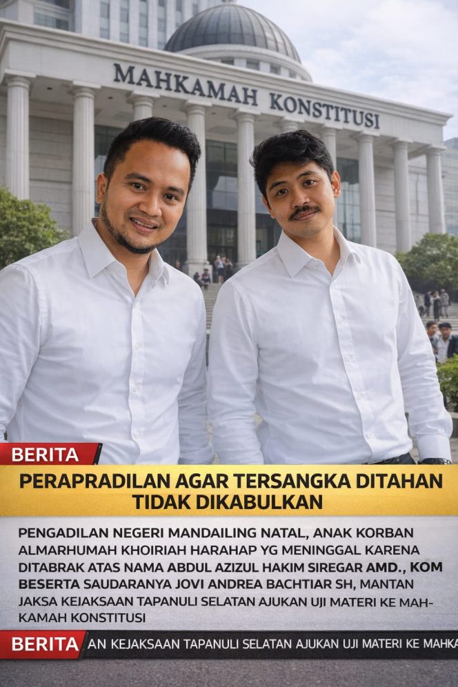
					Prapid Ditolak, Anak Korban Kecelakaan di Mandailing Natal Tempuh Uji Materi ke MK