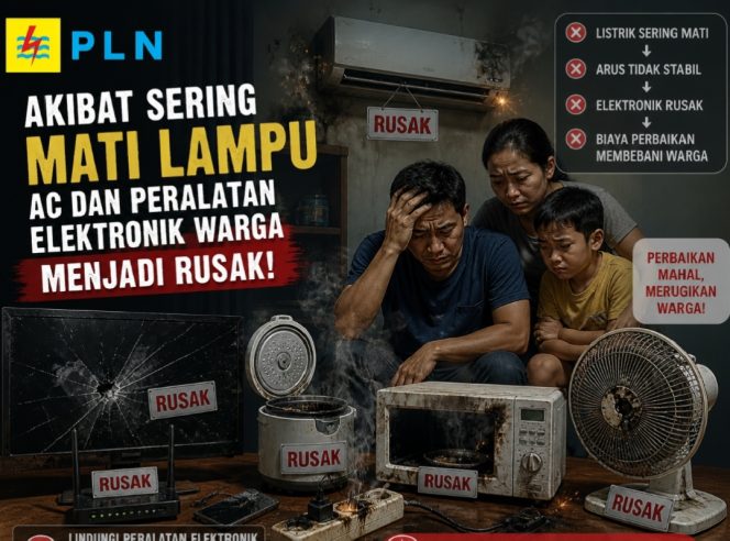 
					Listrik Sering Padam, Elektronik Warga Rusak, PLN ULP Ungkap Penyebabnya 