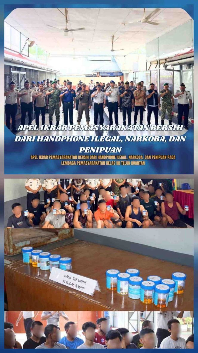 
					Apel Ikrar Permasyarakatan Bersih Dari Handphone Ilegal,Narkoba,Dan Penipuan