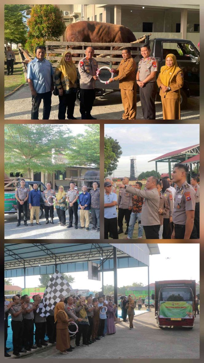 
					Polda Sumbar dan PT Hutama Karya Salurkan 48 Sapi dan 8 Kambing