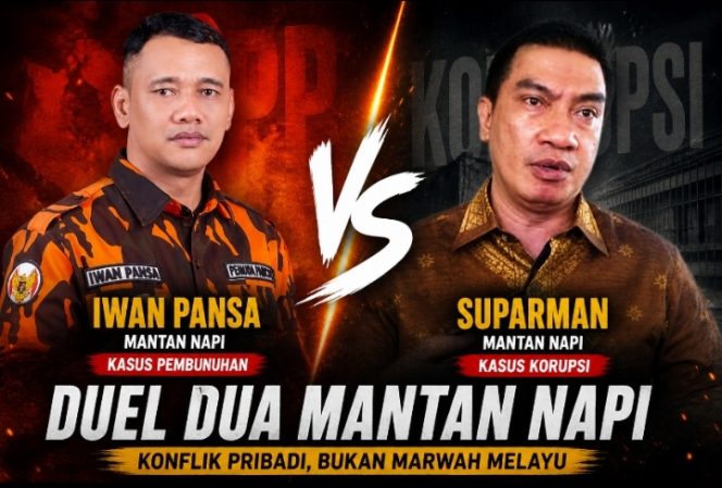 
					Suparman Mantan Terpidana Korupsi, Iwan Pansa Eks Kasus Pembunuhan, Jangan Seret Marwah Melayu ke Konflik Pribadi