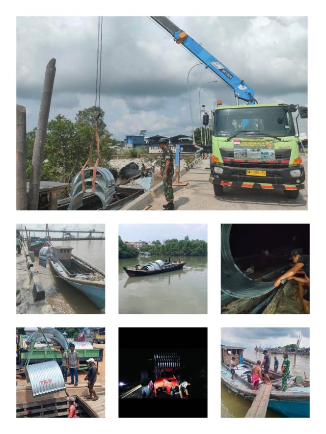 
					Kodam XIX/ Tuanku Tambusai, Tuntaskan Pergeseran material Jembatan Armco ke titik lokasi pembangunan jembatan Armco di Wilayah Riau dan Wilayah Kepulaun Riau.