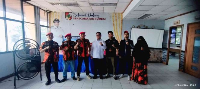 
					KOTI MPC Kota Pekanbaru Silaturahmi ke Camat Rumbai, Perkuat Sinergi