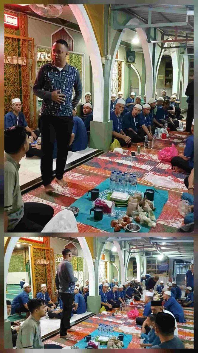 
					PERKUAT KEIMANAN DAN KEBERSAMAAN, SANTRI LAPAS BANGKINANG RUTIN BUKA PUASA SUNAH SENIN DAN KAMIS BERSAMA